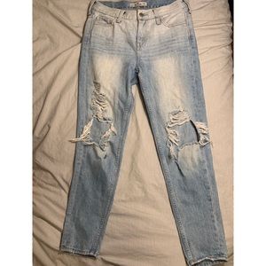 Hollister Light Wash Ripped Jeans